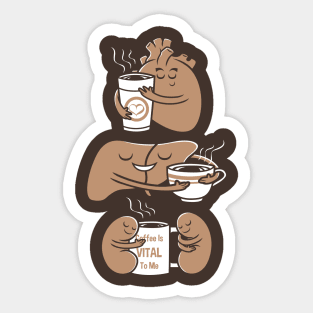 Coffee is Vital to me Sticker